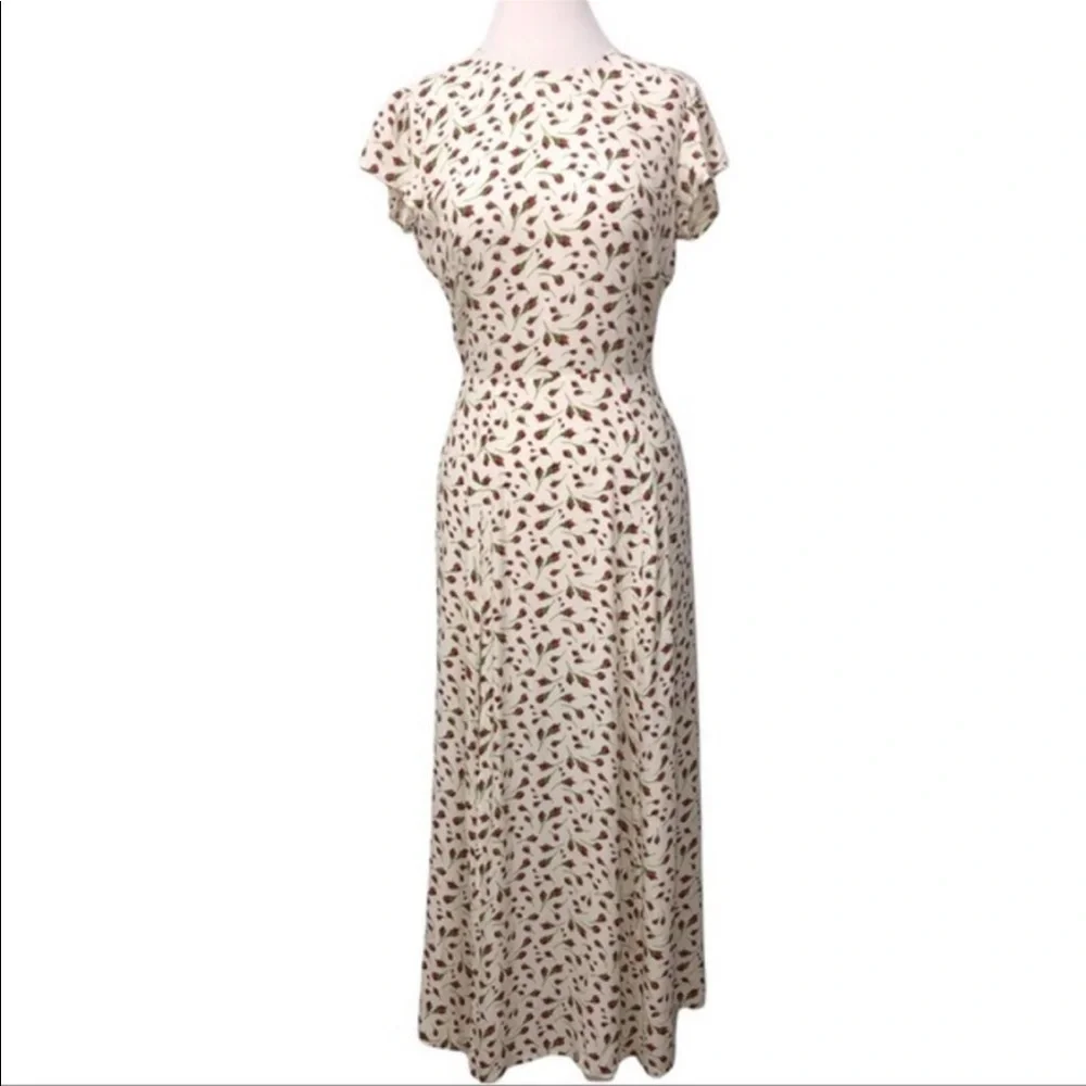 NWT. Reformation Gavin Open Back Dress in Marion Print Size 6 - Picture 3 of 10